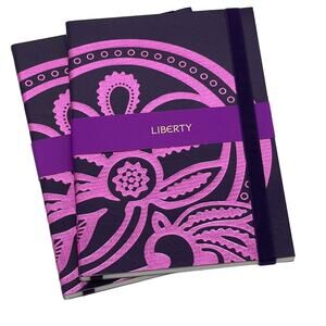 Notebooks Journals A5 Tanjore Lotus Liberty Lay Flat 152 Ruled Lined Pages (2)
